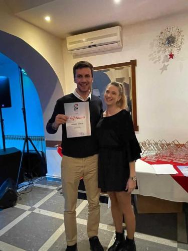 Božićni domjenak 2021 - Dominik Brzoja i Mia Maesano Krapinec